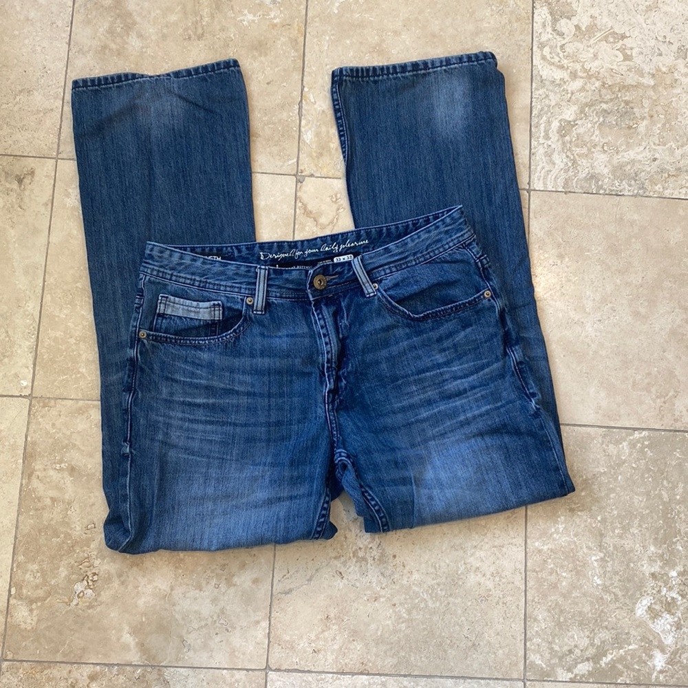 Retl$159 33”  I Jeans by Buffalo slim boot blue denim men’s